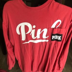 PINK long sleeve with pocket